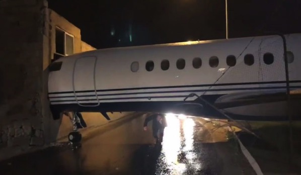 Private jet malta airport crash